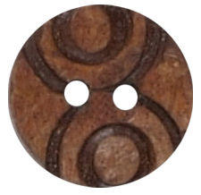 Antique Coconut Button