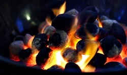 Natural Coconut Shell Charcoal Briquette - Coconut Shell, Variable Size, <5% Ash, 7000 BTU/lb | Natural Fuel, Long Burn, High Heat, Eco-Friendly, Clean Burn