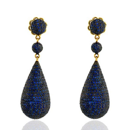 Blue Sapphire Gemstone Dangler