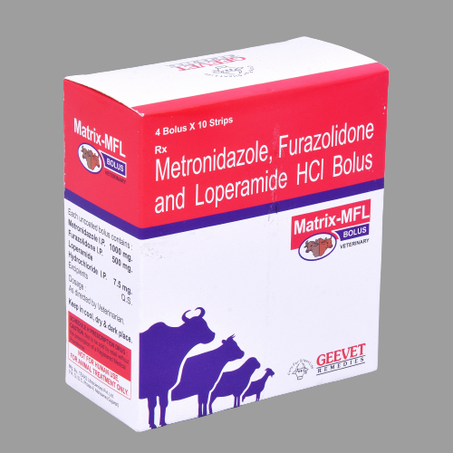 Metronidazole Furazolidone Loperamide Bolus Ingredients: Animal Extract