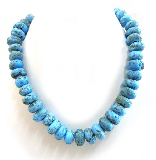 Stone- turquise col. necklace