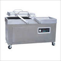 Double Chamber Vacuum Packaging Machine Sps-35 - Steel, 750x705x90mm Size, Silver Color | Semi-automatic, 4-8 Pcs/min Capacity, 380v Power