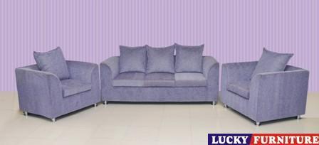 King - Fabric Wood Frame 70x100x80cm Grey | Comfortable Seating, Stylish Design, Durable, Easy Assembly