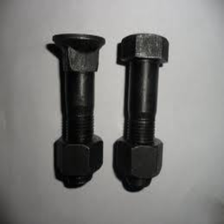 Fala Bolts - Steel, 2 Inch Length, Round Head, Black | High Strength, Rust Proof, Durable, Premium Finish