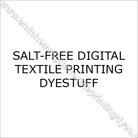 Salt Free Digital Textile Printing Dyestuff