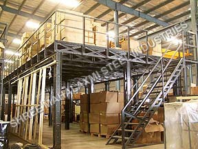Slotted Angle Mezzanine Floor Capacity: 1000-3000 Kg