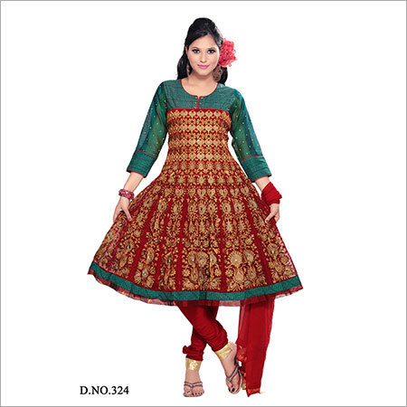 Cotton Embroidered Salwar Suits