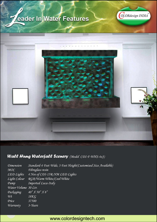 Wall Hung Water Fall fountain