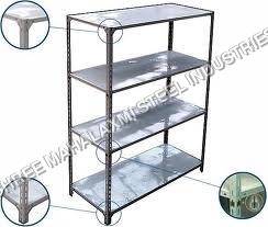 Silver Industrial Slotted Angle Racks