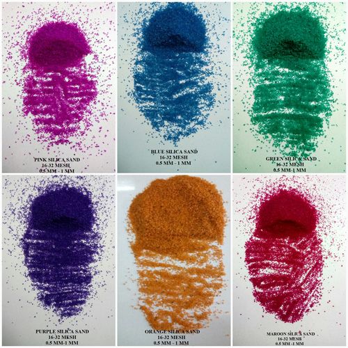 Colored Silica Snad For Paint Industrial And Epoxy Grout Filling - Product Type: Artificial Stone