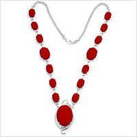 Synthetic Red Coral Necklace Gender: Women's