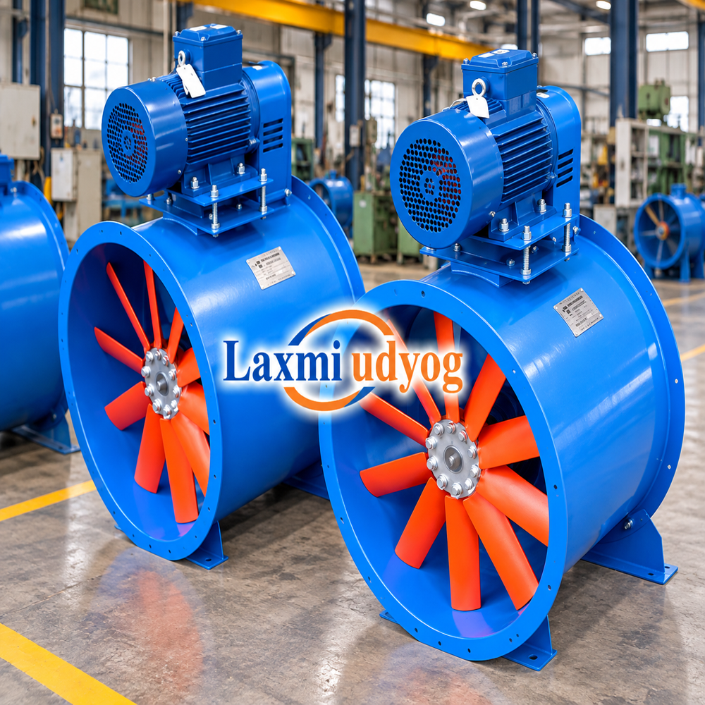 Belt Driven Vane Axial Fan - Blade Material: Stainless Steel