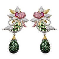 Emerald Necklace Costume Jewelry, Emerald Costume  Gender: Women's