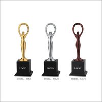 Badminton Tournaments Crystal Trophies - Base Material: Mdf Wood