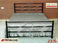 Curtain Metal Double Bed