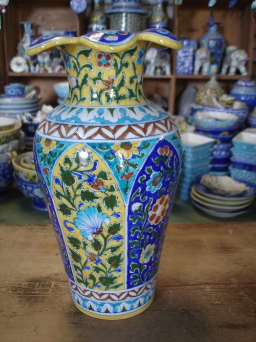 Blue Pottery Vase