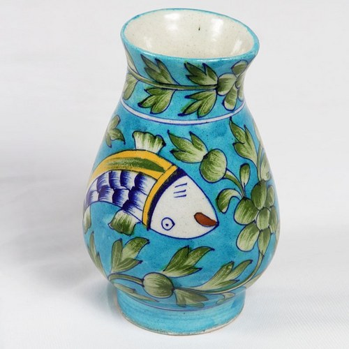 Blue Pottery Flower Vases