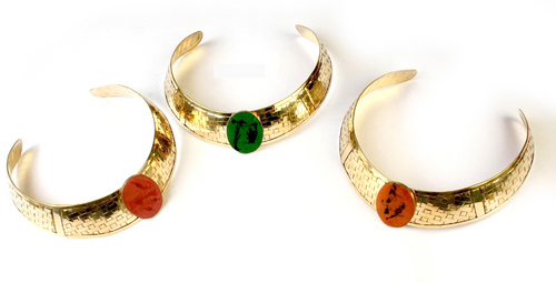 Metal Brass Collar Necklace