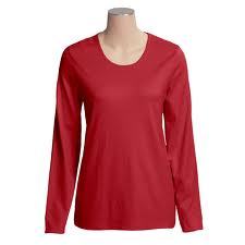 Scoop Neck Long Sleeve T-Shirt