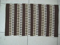 Brown And White Large Chenille Rugs