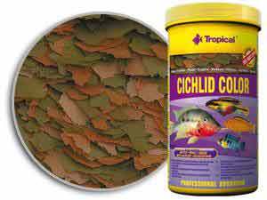tropical cichlid color flakes