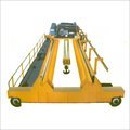 Steel Mill Duty Cranes - Rugged Steel, Yellow Finish, Oil Immersed Gearbox, Rope Drum Hoist | Perfect For Steel Mill Plants, Equipped With Four Castor Wheels