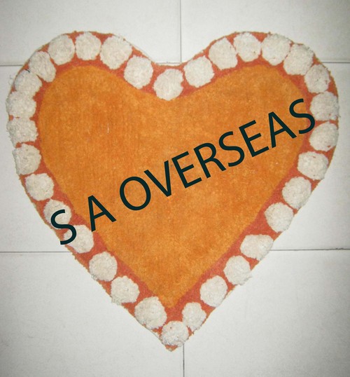 Designer Heart Shaped Rug