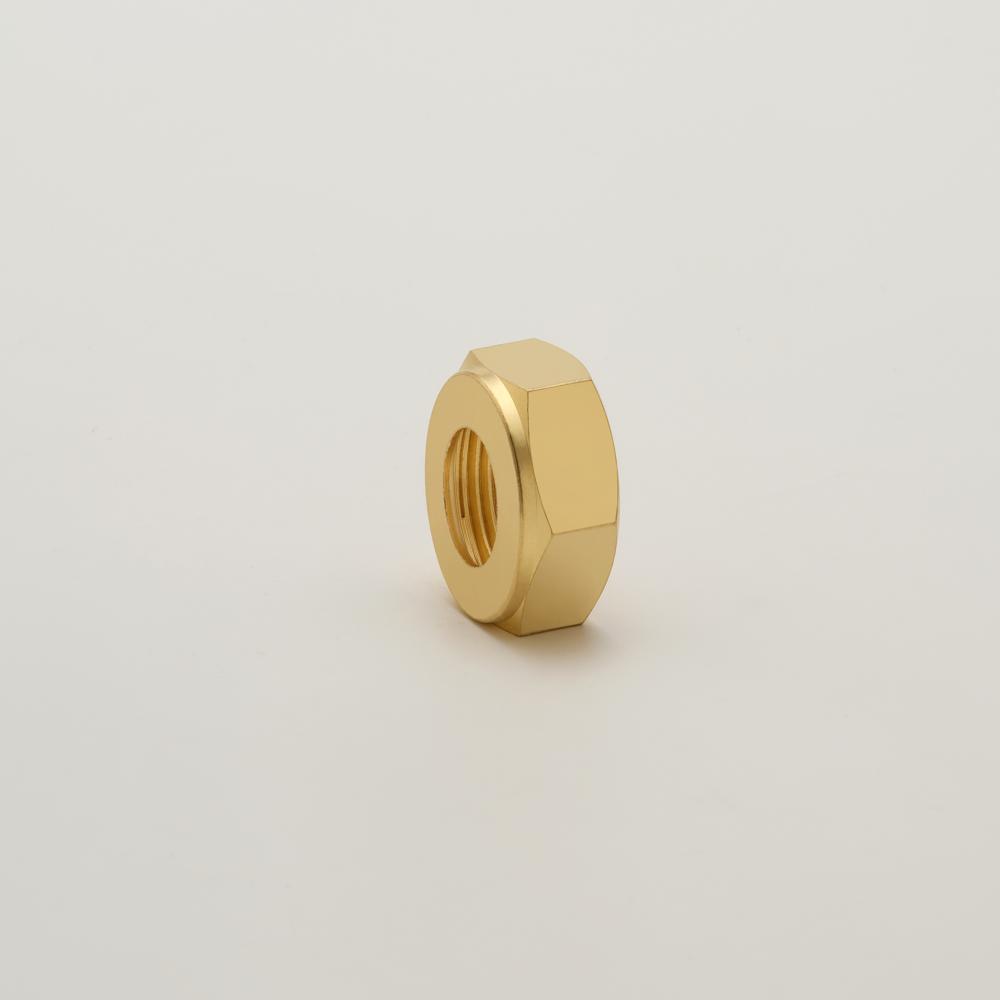 Brass Olive Nut - Polished Brass, Golden Color | Durable, Corrosion Resistant, Lightweight, Pack of 100 Pieces