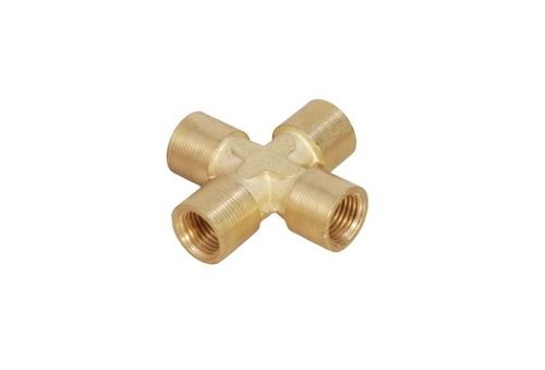 Brass 4 Way Female