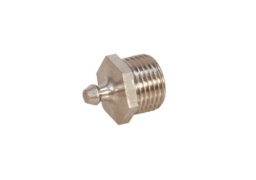 Brass Straight Grease Nipple - Premium Grade Brass, Polished Finish, Silver Color | Accurate Dimensions, Long Lasting Finish, Corrosion Resistant