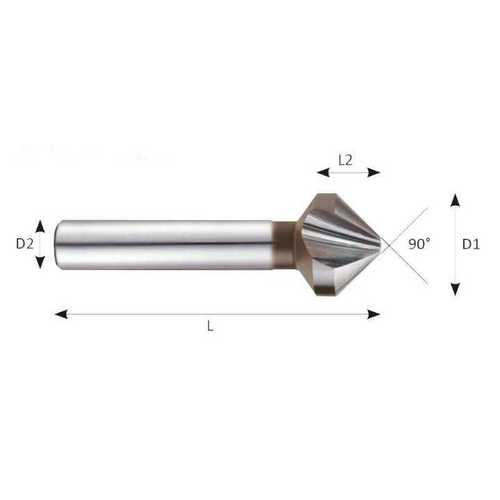 Steel Countersink - Color: Silver