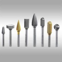 Tungsten Carbide Rotary Burrs - High Speed Steel, Silver Finish | Ideal For Maintenance And Engineering Works