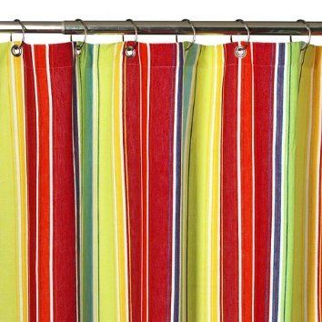 Multicolor Striped Curtain