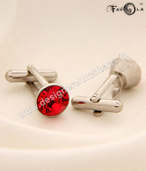 FAVOLA Siam Crystal Cuff-Links