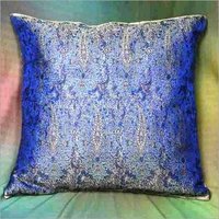 Blue Beaded Cushion Covers
