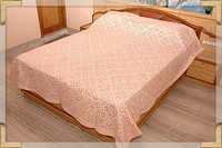Cream Silk Bed Cover