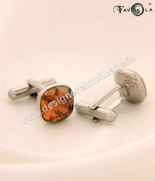 FAVOLA Copper Crystal Cufflink