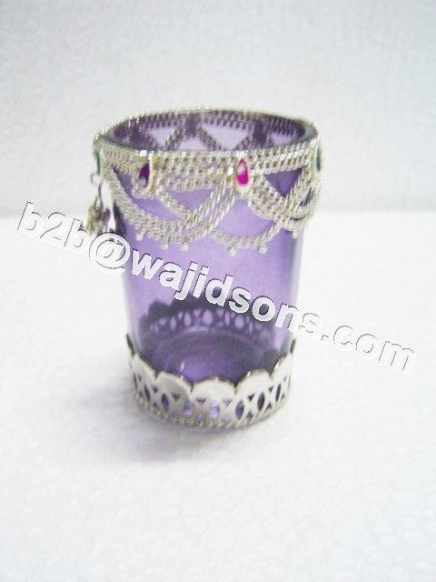 clear glass tealight holder