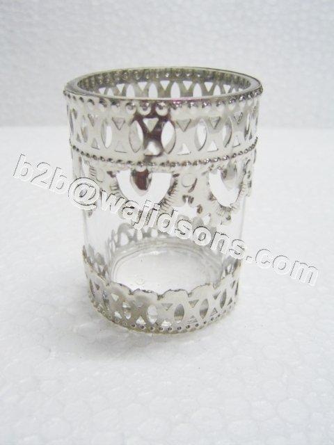 colored glass votive holders