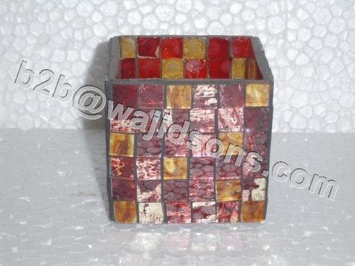 glass hanging tealight holder