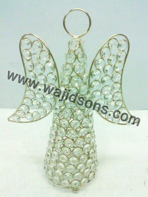 Crystal Hanging Angel - Crystal, 11x11x30 cm, Clear | Elegant Design, Crystal Embellishments, Hanging Ornament