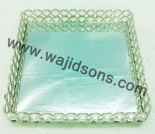 स्क्वायर क्रिस्टल बीड्स ट्रे