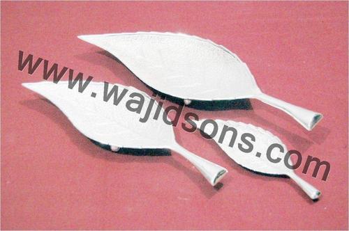 Silver Plated Leaf Shaped Dishes