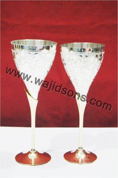 Drink Glass Set Silver Plated