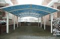 Prefabricated Metal Canopies - Metal & Polycarbonate, Variable Dimensions, Blue | Durable, Customizable, Weatherproof, Easy Install, Lightweight