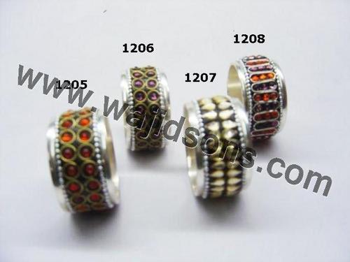 Do It Yourself Napkin Rings - Metal & Enamel, Silver Tone | DIY Project, Elegant Look, Easy Assembly