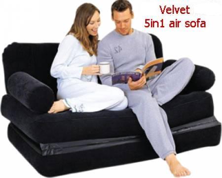 5 In 1 Air Sofa Bed In Velvet