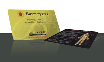 Scalar Energy Card - Plastic, 85x54 mm, Gold | Energy Balance, Wellbeing Boost, Stress Reduction, Improved Sleep, Pain Relief