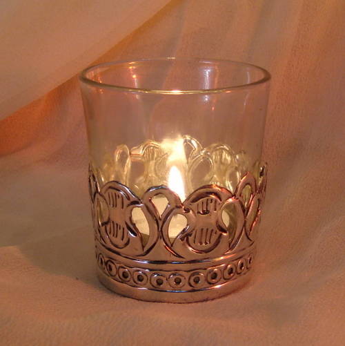 GLASS CANDLE HOLDER ,MATEL CANDLE VOTIVE , DECORATIVE CANDLE HOLDER , COLORED CANDLE HOLDER 