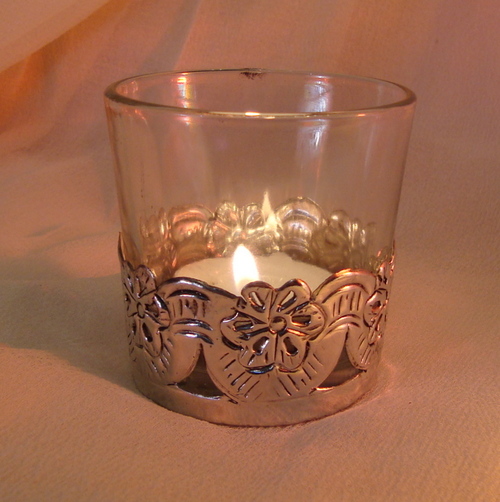 GLASS CANDLE HOLDER ,MATEL CANDLE VOTIVE , DECORATIVE CANDLE HOLDER , COLORED CANDLE HOLDER 